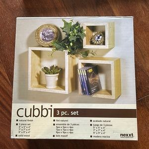 Cubbi Solid Wood Box Shelves - Brand New in Box